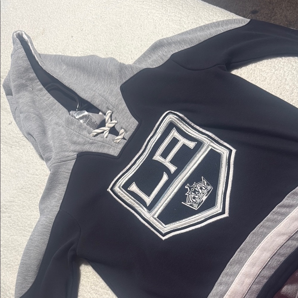 NHL Youth Black and Gray Hoodie